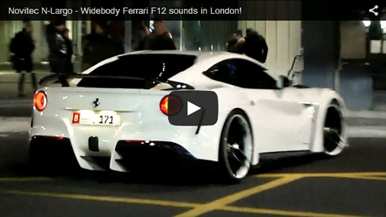 Novitec N-Largo - Widebody Ferrari F12 sounds in London!